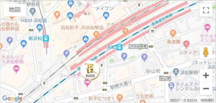 リンクス静岡浜松店のマップ