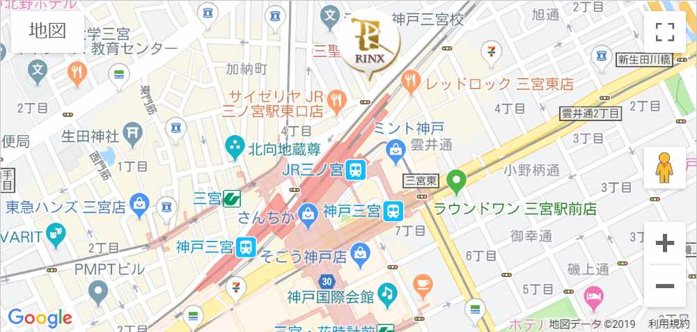 リンクス神戸店のマップ