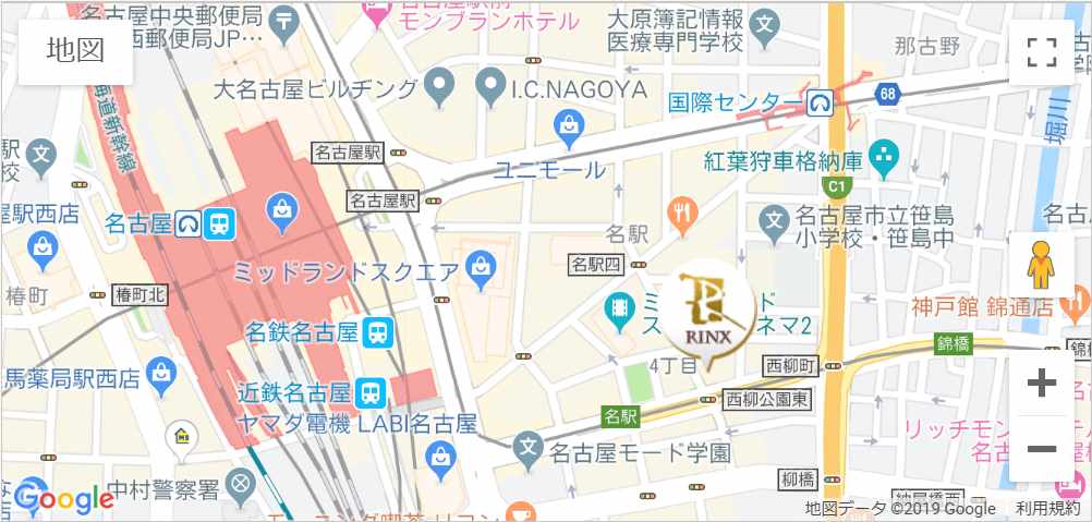 リンクス名古屋駅前店のマップ