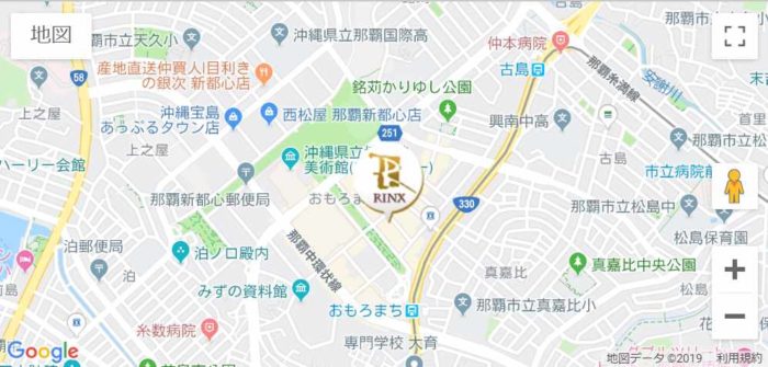 リンクス沖縄那覇店のマップ
