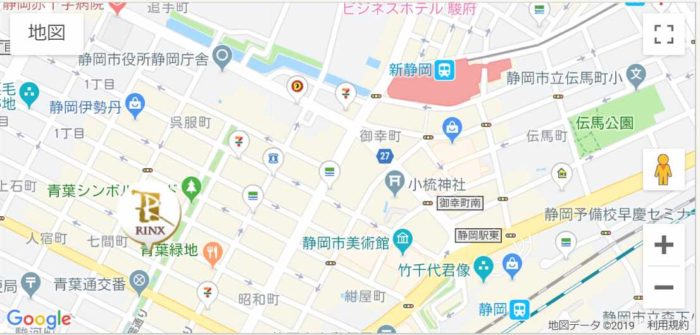 リンクス静岡駅前店のマップ