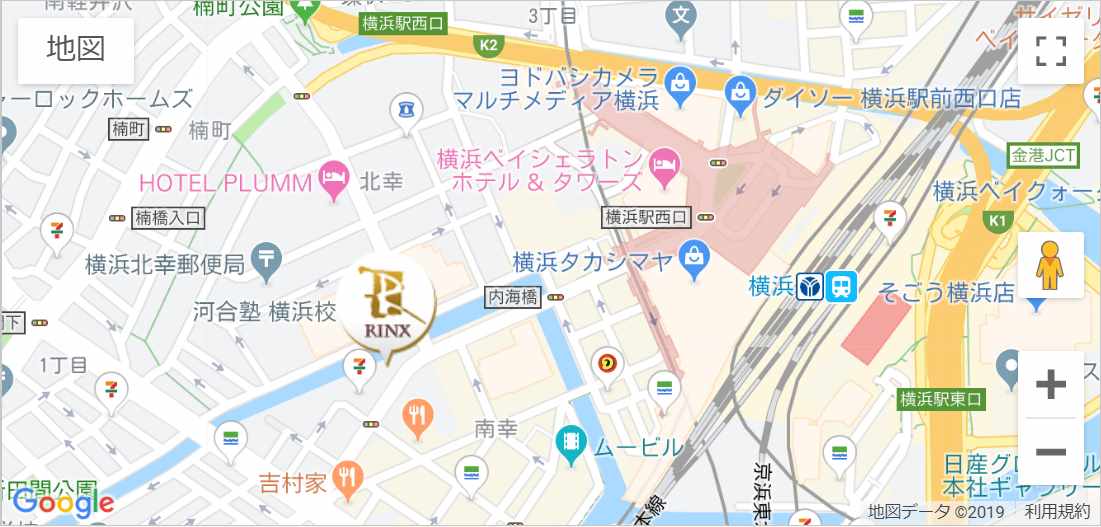 リンクス横浜店のマップ