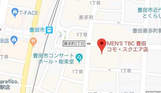 メンズTBC豊田コモ・スクエア店＿MAP