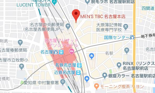 メンズTBC名古本店＿MAP