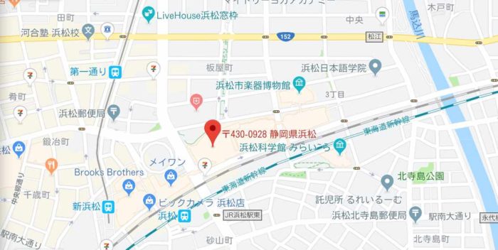 メンズTBC【浜松アクトタワー店】のマップ
