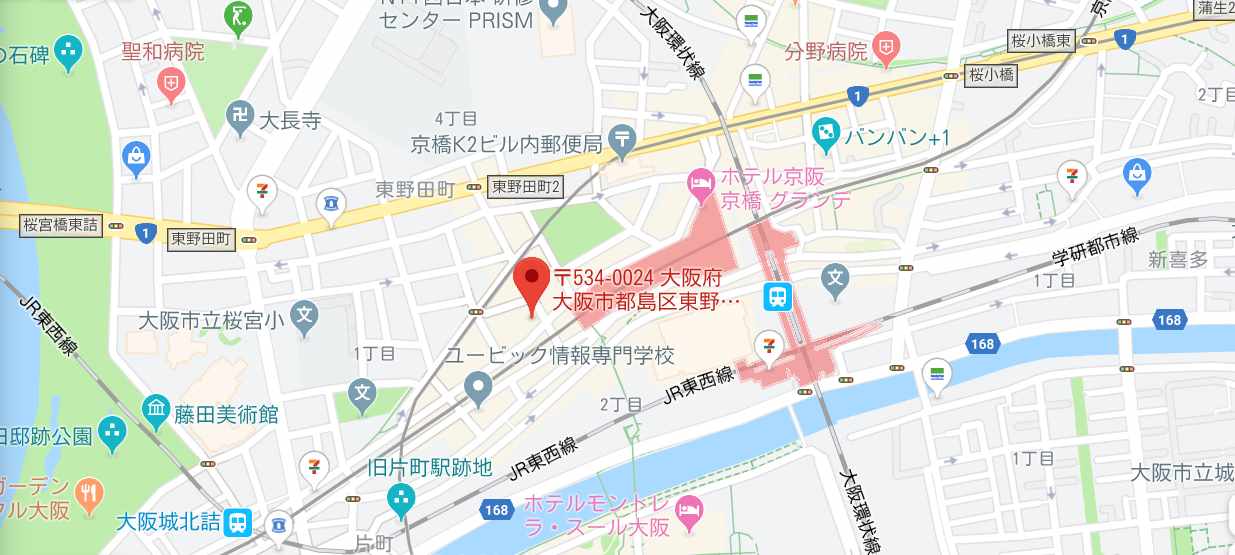 メンズTBC京橋マップ